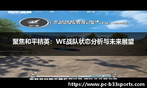 聚焦和平精英：WE战队状态分析与未来展望